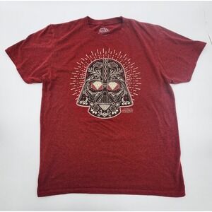 Star Wars Men's Darth Vader Red Graphic T Shirt Tee | Red | Large